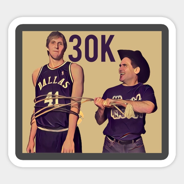 Dirk Nowitki 30K NBA Sticker by awesomeniemeier